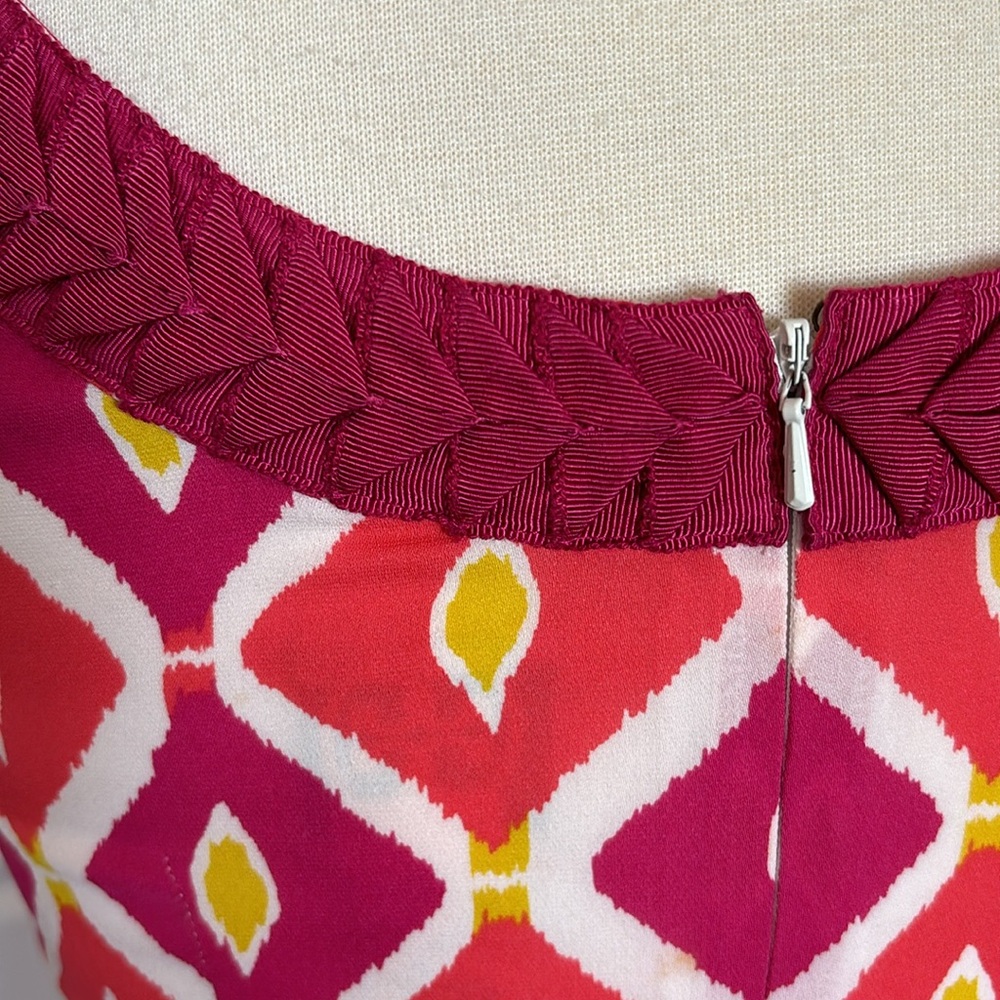 Tory Burch ikat print silk with a braided neckline - Picture 8 of 14